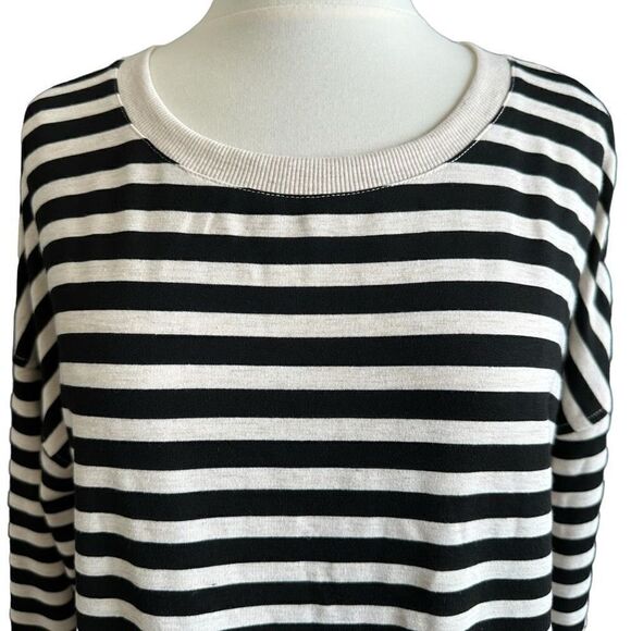 NWT Jane & Delancey Striped Long-sleeve Crewneck Sweater Top - Picture 2 of 6